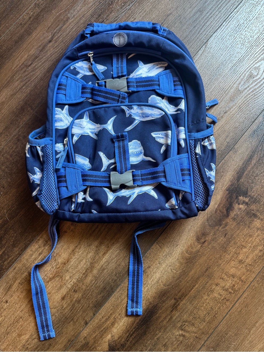 Size small Pottery Barn Kids shark backpack